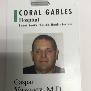 Gaspar Vazquez Demiguel, MD, Emergency Medicine, Coral Gables, FL, Coral Gables Hospital