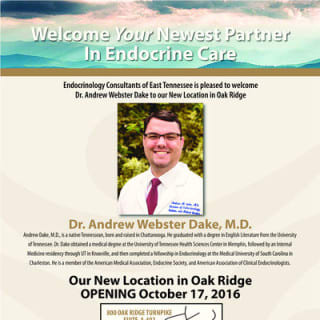 Andrew Dake, MD, Endocrinology, Oak Ridge, TN