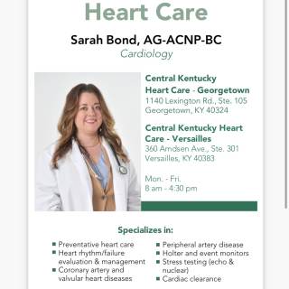 Sarah (Branam) Bond, Nurse Practitioner, Georgetown, KY