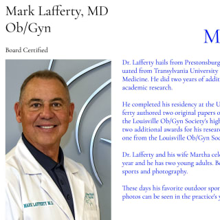 Mark Lafferty I, MD, Obstetrics & Gynecology, Warner Robins, GA