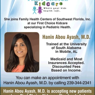 Hanin Abou Ayash, MD, Pediatrics, Labelle, FL