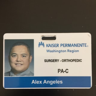 Alex Angeles, PA, Orthopedics, Seattle, WA, Kaiser Permanente Capitol Hill Campus
